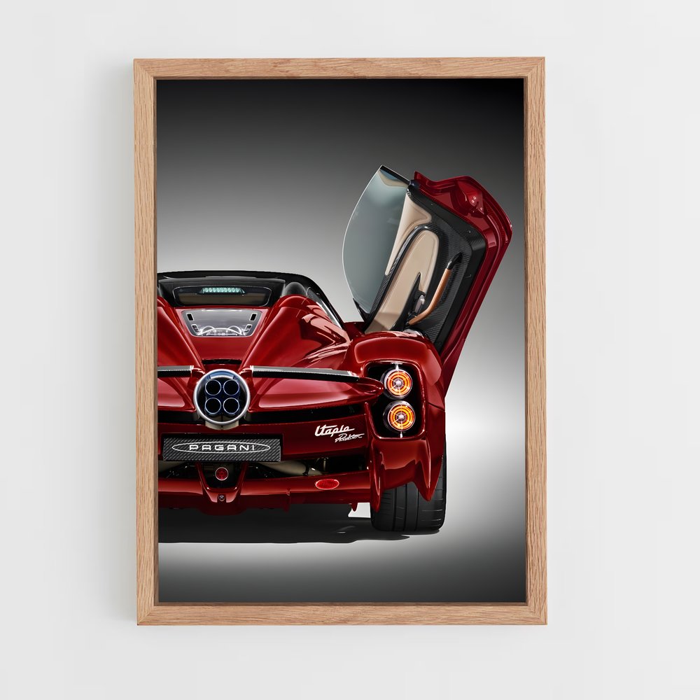 Poster Supercar Utopia – affiche Pagani (vue 4)